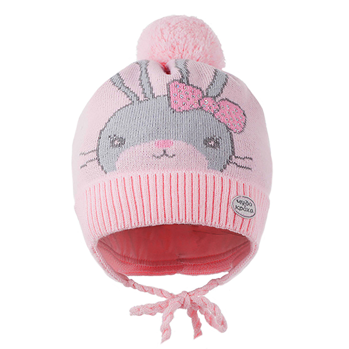 Шапка для девочки, размер 42-44, цвет розовый Cd-835-01_М