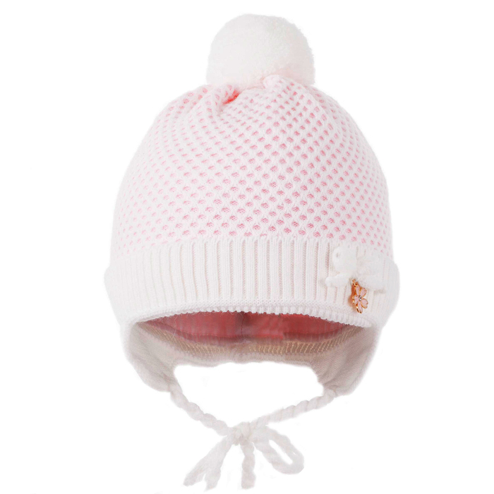 Шапка для девочки, размер 40-42, цвет белый Cd-846_М