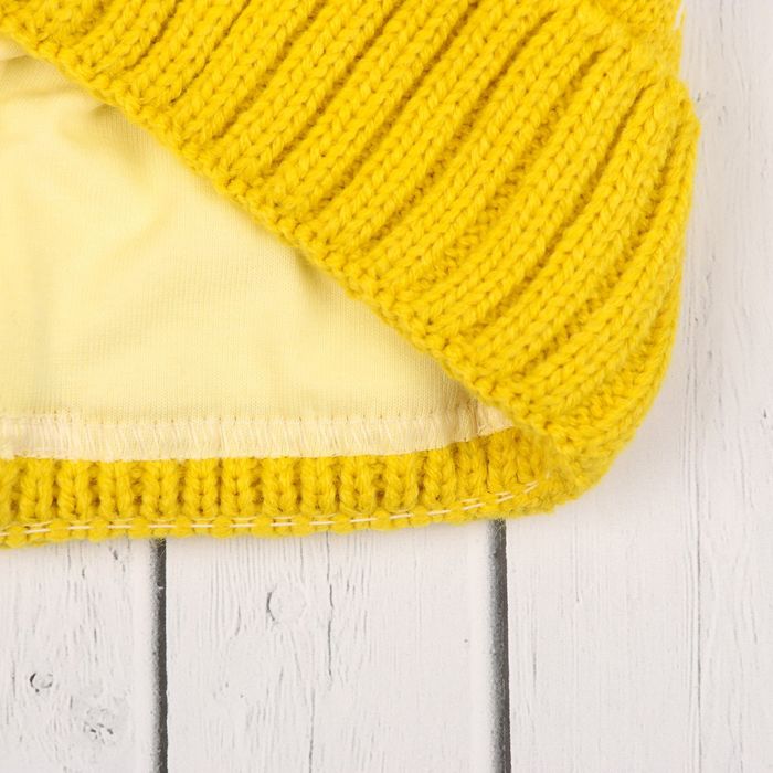 Шапка для мальчика, размер 48-50, цвет жёлтый Cd-867_М