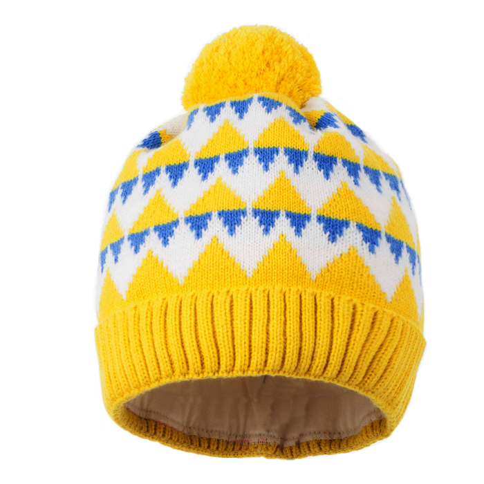Шапка для мальчика, размер 48-50, цвет жёлтый Cd-867_М
