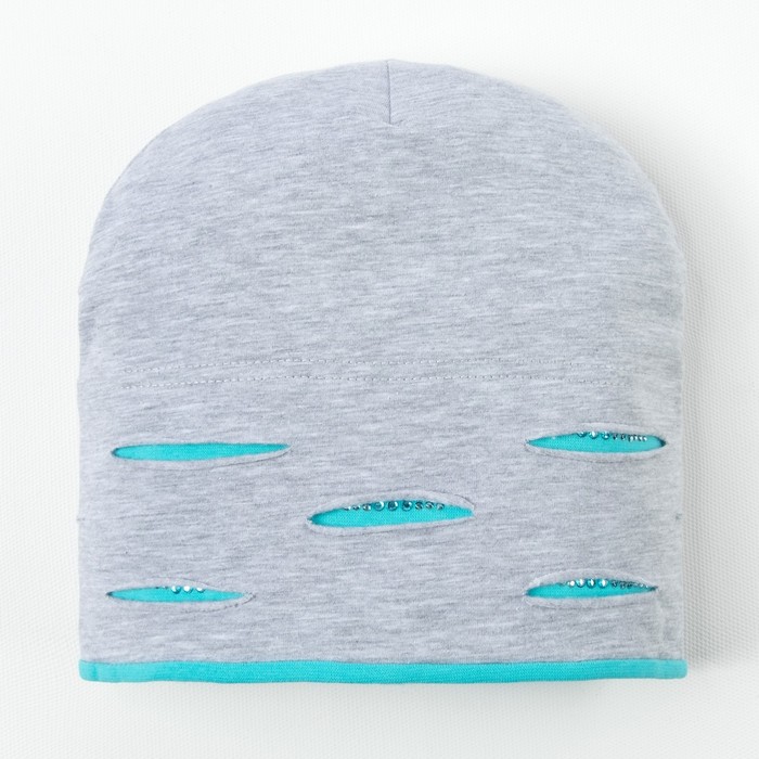 Шапка для девочки "Миранда", размер 54-56, цвет бирюзовый KL-177