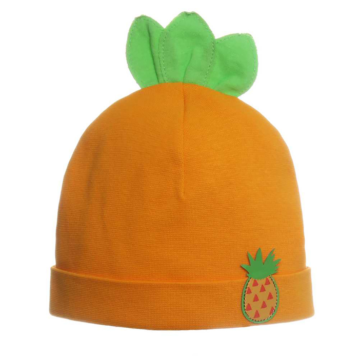 Шапка детская "Ананасик", размер 48-50, цвет оранжевый P-183-03 _М