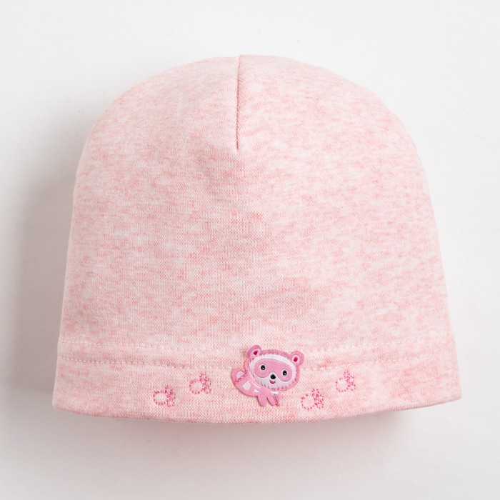 Шапка для девочки "Енотик", размер 42-44, цвет розовый PF-294 _М