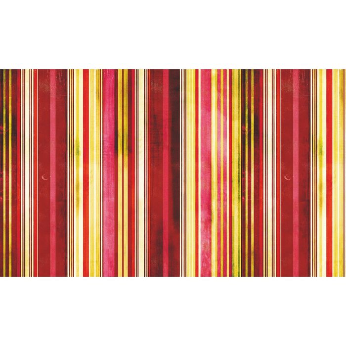 Стеклянный фартук закаленное стекло М1 "Красная полоса", 600х1000х4