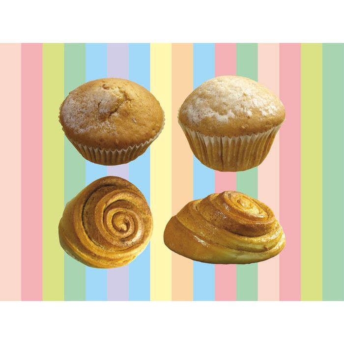 Стеклянный фартук закаленное стекло М1 "Выпечка", 600х800х4