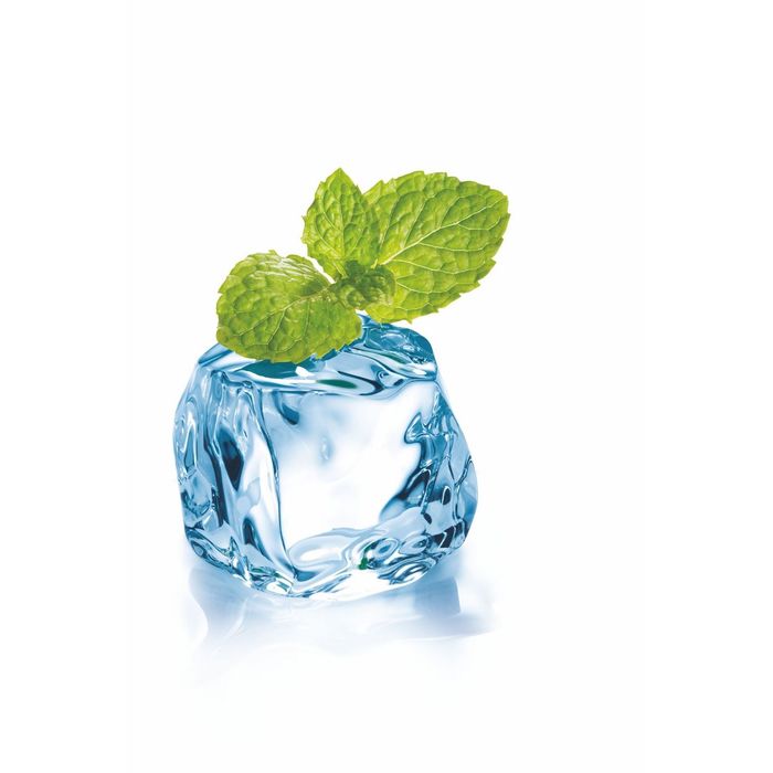 Стеклянный фартук закаленное стекло М1 "Мятный лёд", 600х400х4