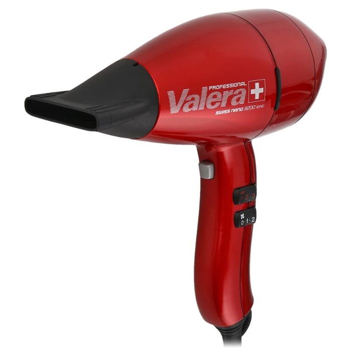 Фен Valera Swiss Nano 9200Y RC, 2000 Вт, 2 насадки, 3 режима нагрева, 2 скорости, красный