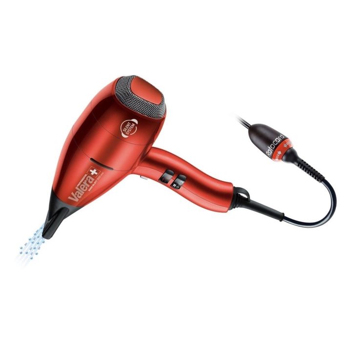 Фен Valera SX9500Y RC, 2000 Вт, 2 насадки, 3 режима нагрева, 2 скорости, красный