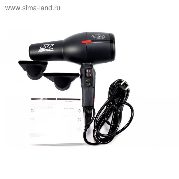 

Фен Coifin EVAX1R, 2300 Вт, 2 скорости, 3 температурных режима, серый