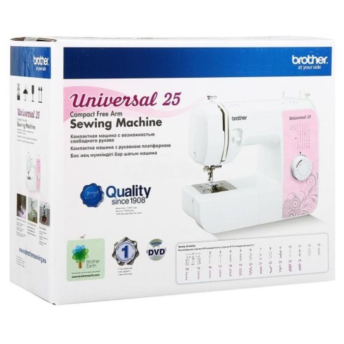 Швейная машина Brother Universal 25, 25 операций, обметочная, потайная, эластичная строчка