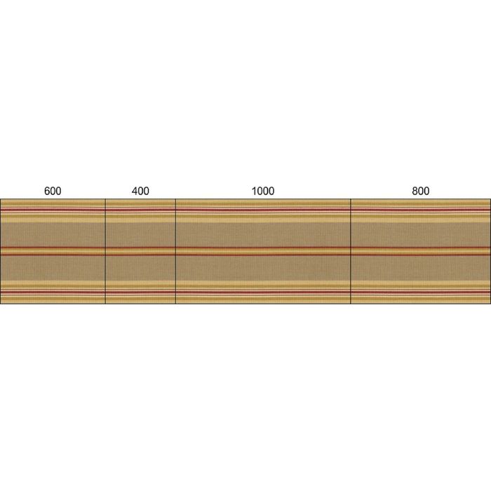 Стеклянный фартук закаленное стекло М1 "Полоса-3", 600х400х4