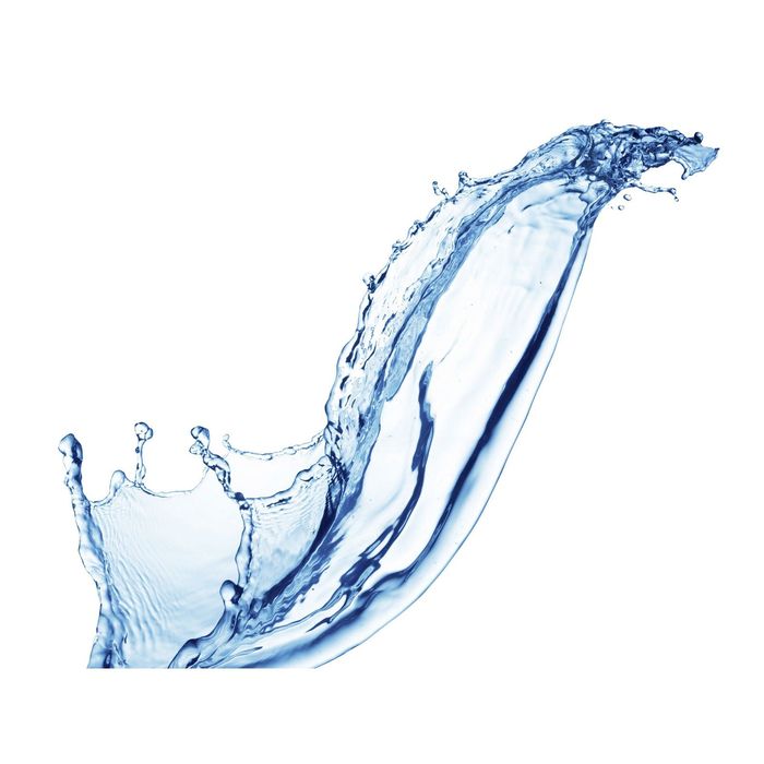 Стеклянный фартук закаленное стекло М1 "Вода", 600х800х4