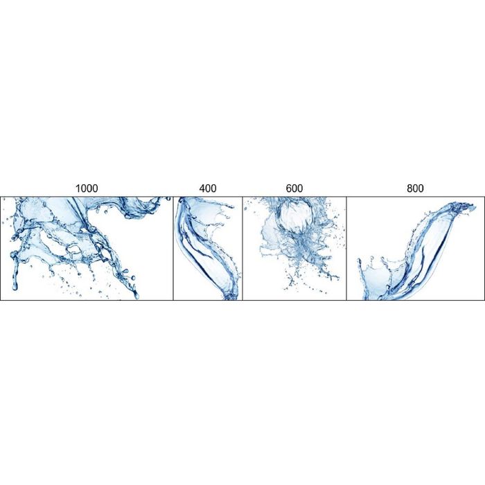 Стеклянный фартук закаленное стекло М1 "Вода", 600х800х4