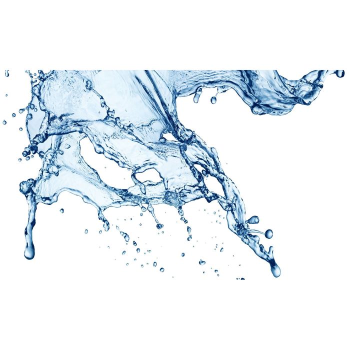 Стеклянный фартук закаленное стекло М1 "Вода", 600х1000х4