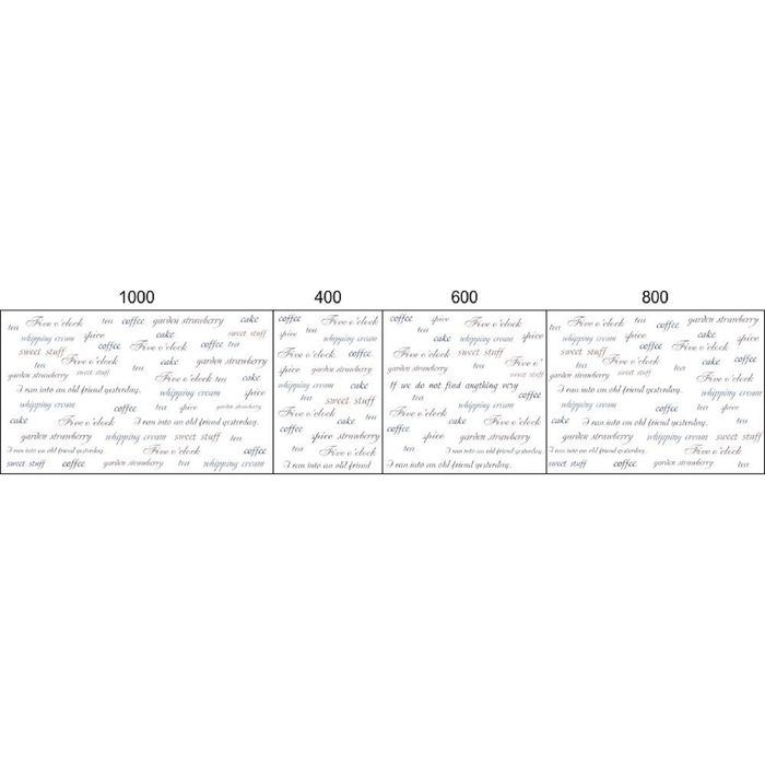 Стеклянный фартук закаленное стекло М1 "Слова", 600х800х4