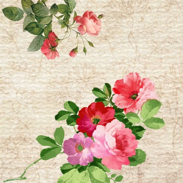 Стеклянный фартук закаленное стекло М1 "Цветы", 600х600х4