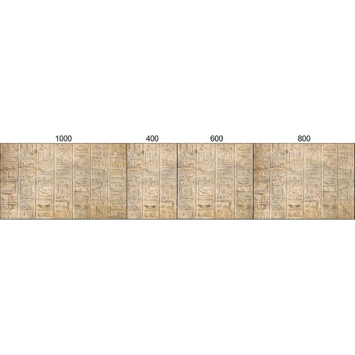 Стеклянный фартук закаленное стекло М1 "Египетские иероглифы", 600х400х4