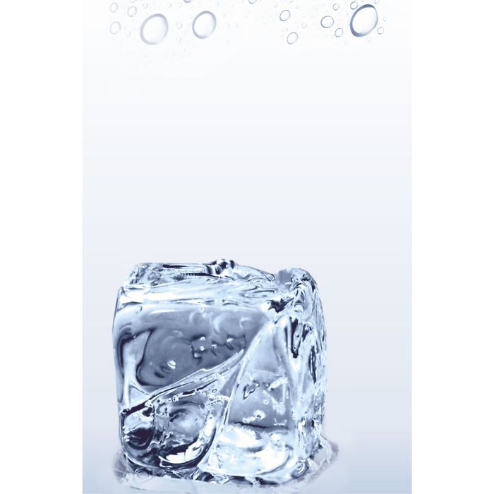 Стеклянный фартук закаленное стекло М1 "Кубики льда", 600х400х4