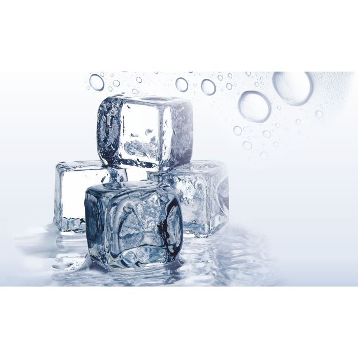 Стеклянный фартук закаленное стекло М1 "Кубики льда", 600х1000х4