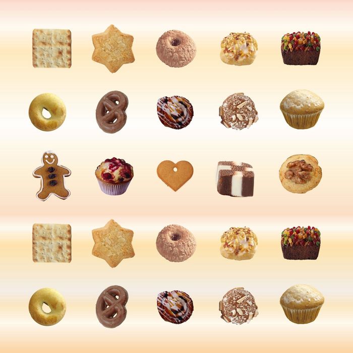 Стеклянный фартук закаленное стекло М1 "Сладости-2", 600х600х4