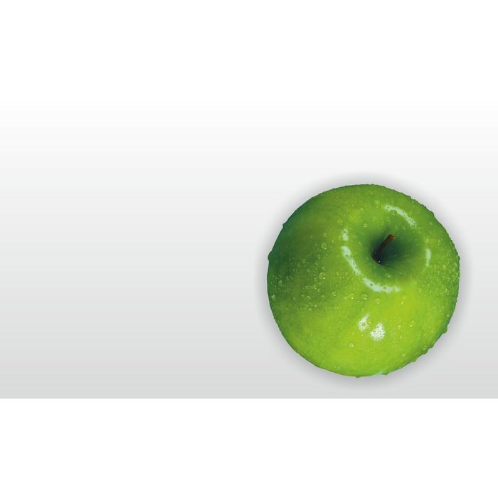 Стеклянный фартук закаленное стекло М1 "Зеленное яблоко", 600х1000х4