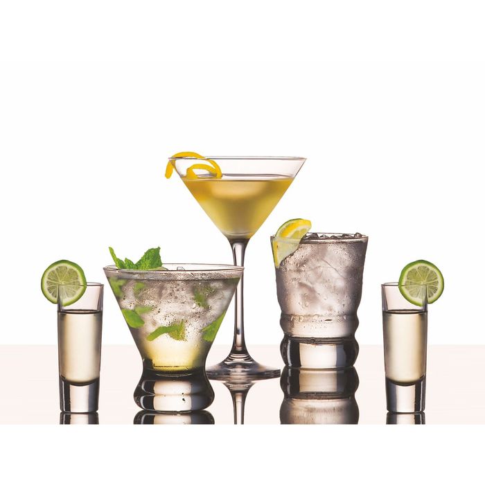 Стеклянный фартук закаленное стекло М1 "Коктейли", 600х800х4