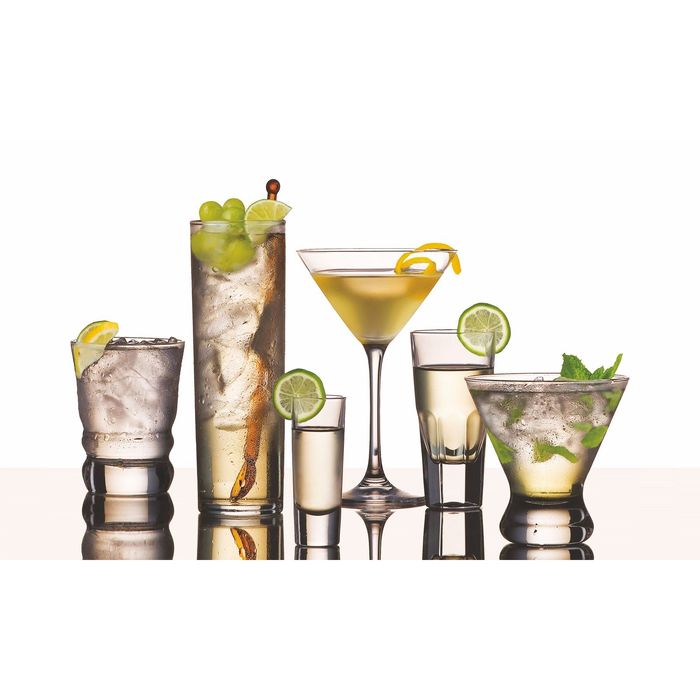 Стеклянный фартук закаленное стекло М1 "Коктейли", 600х1000х4