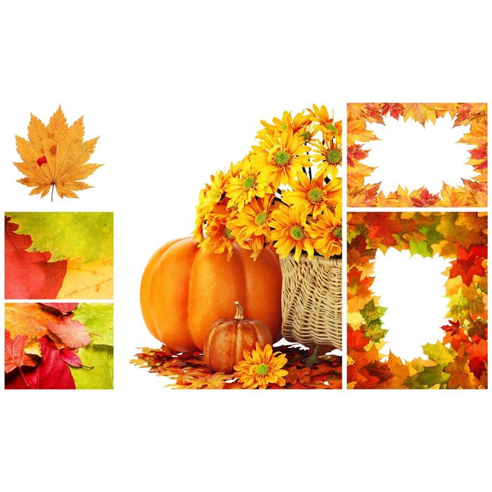 Стеклянный фартук закаленное стекло М1 "Осень", 600х1000х4