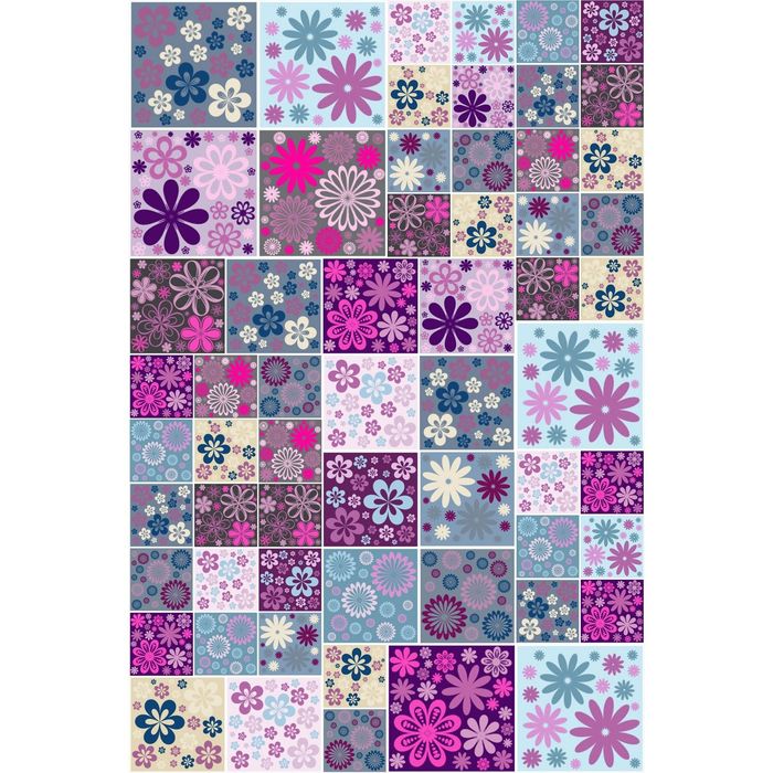 Стеклянный фартук закаленное стекло М1 "Абстракция", 600х400х4