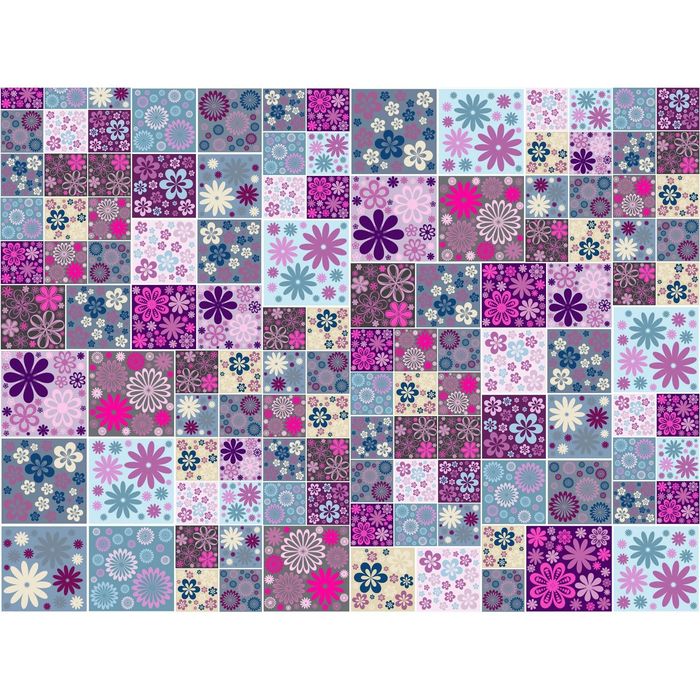 Стеклянный фартук закаленное стекло М1 "Абстракция", 600х800х4