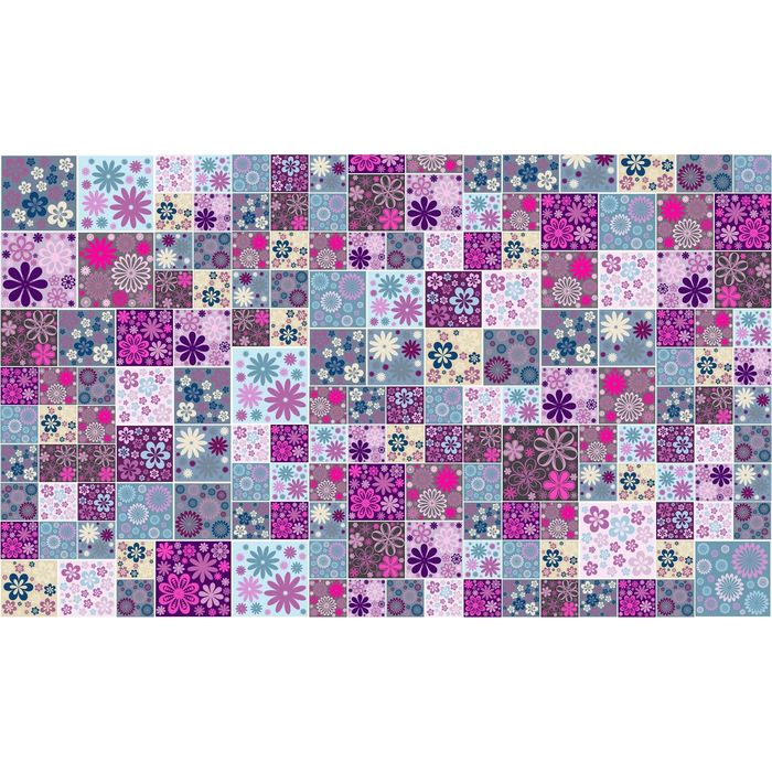 Стеклянный фартук закаленное стекло М1 "Абстракция", 600х1000х4