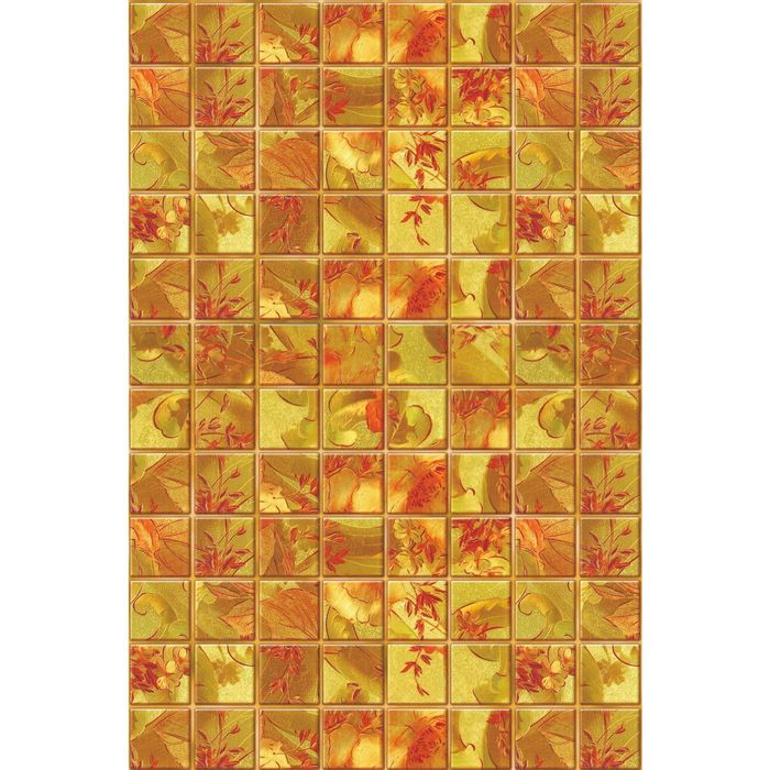 Стеклянный фартук закаленное стекло М1 "Осеняя абстракция", 600х400х4