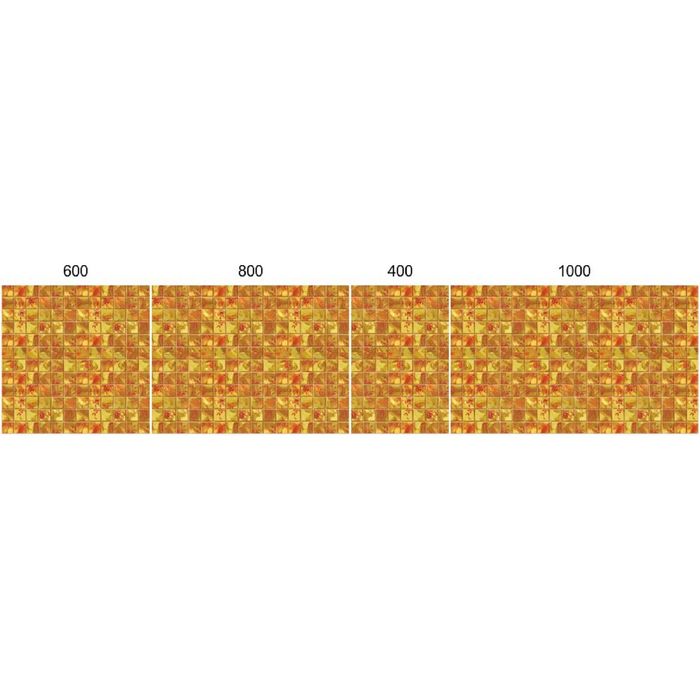 Стеклянный фартук закаленное стекло М1 "Осеняя абстракция", 600х1000х4