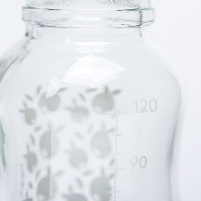 Бутылочка стеклянная «Малыши и Малышки», 120 мл, от 0 мес.