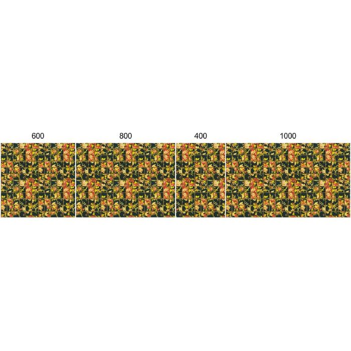 Стеклянный фартук закаленное стекло М1 "Цветы в квадратах-2", 600х800х4