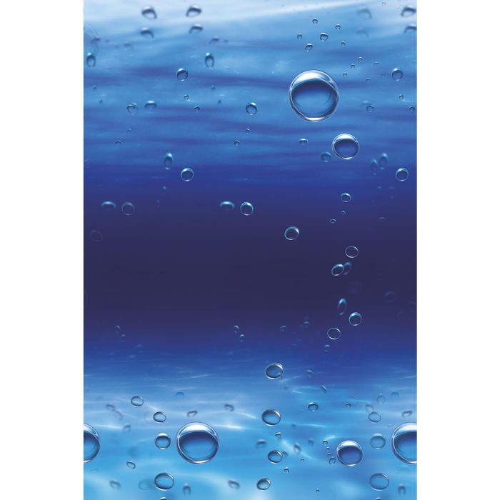 Стеклянный фартук закаленное стекло М1 "Под водой", 600х400х4