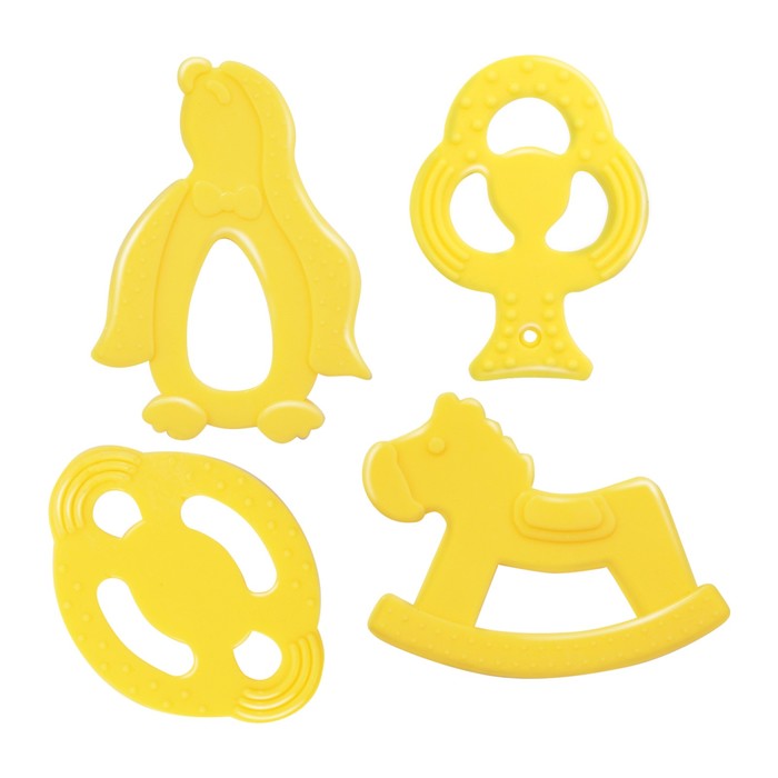 Прорезыватель силиконовый «Карамельное ассорти», от 4 мес., МИКС