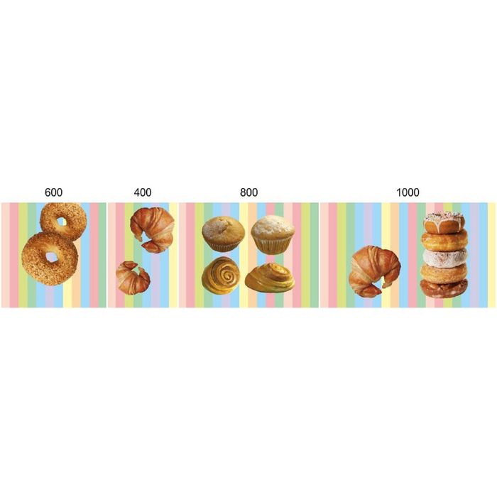 Стеклянный фартук закаленное стекло М1 "Выпечка", 600х600х4