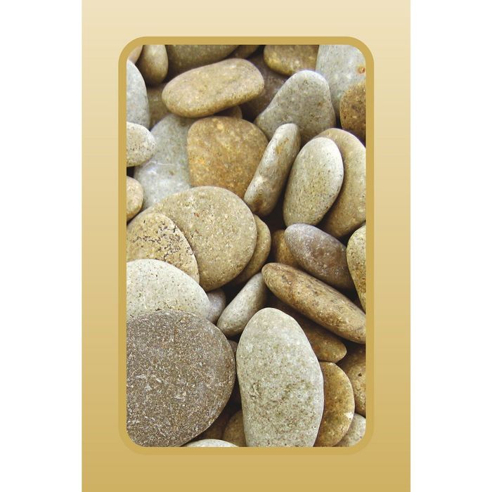 Стеклянный фартук закаленное стекло М1 "Морские камни", 600х400х4