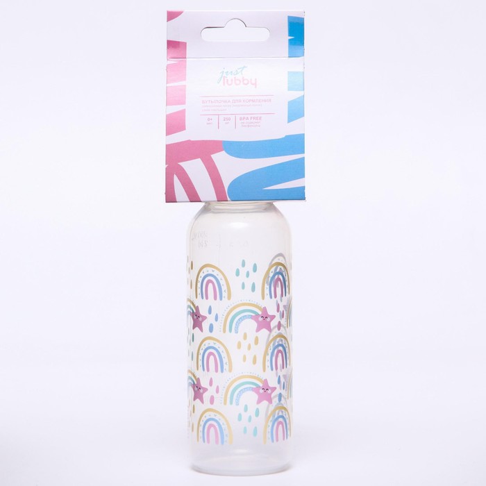 Бутылочка для кормления Just Lubby, 250 мл, от 0 мес., цвета МИКС