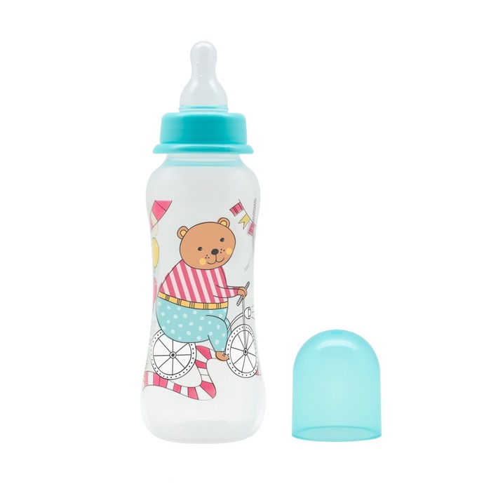 Бутылочка для кормления Just Lubby, 250 мл, от 0 мес., цвета МИКС
