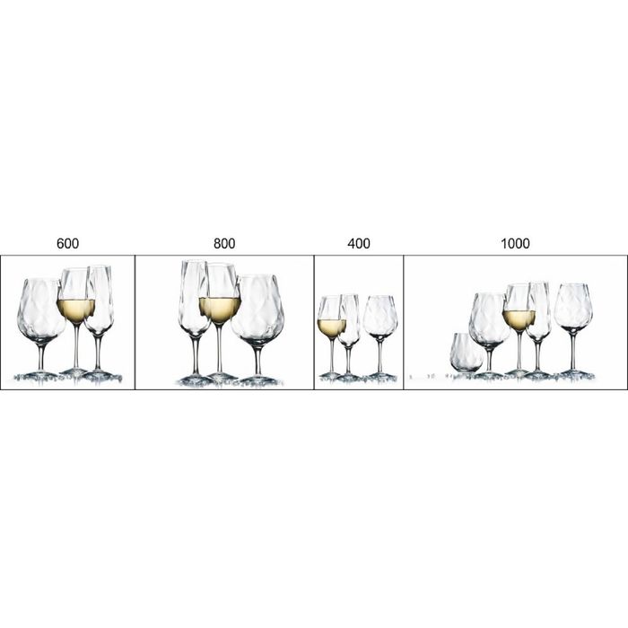 Стеклянный фартук закаленное стекло М1 "Бокалы", 600х800х4