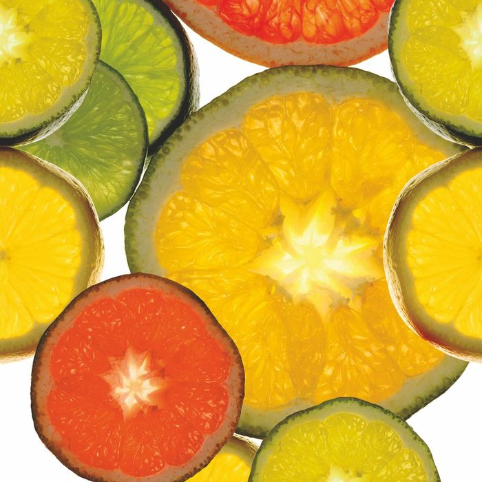 Стеклянный фартук закаленное стекло М1 "Фрукты-2", 600х600х4