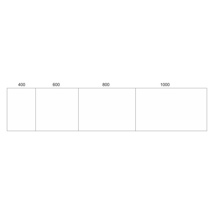 Стеклянный фартук закаленное стекло М1 "Белый", 600х400х4