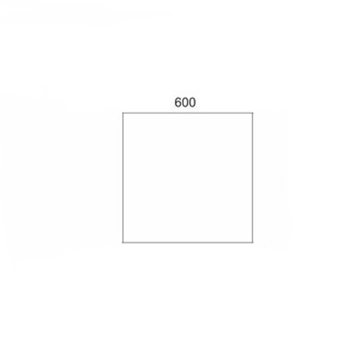 Стеклянный фартук закаленное стекло М1 "Белый", 600х600х4