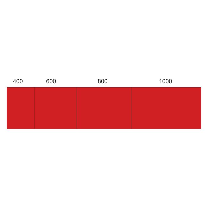 Стеклянный фартук закаленное стекло М1 "Красный", 600х1000х4