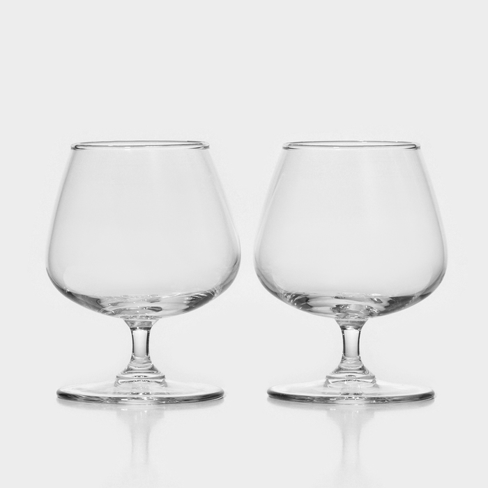 Набор стеклянных бокалов для коньяка Charante, 430 мл, 2 шт набор стеклянных бокалов для коньяка домино 410 мл 4 шт