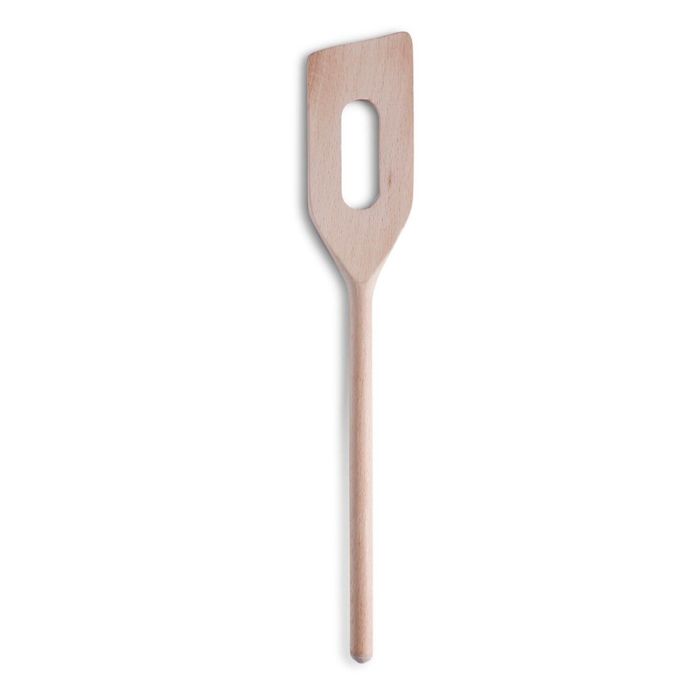 Лопатка-шумовка ZELLER, 30 см, бук, овальное отверстие