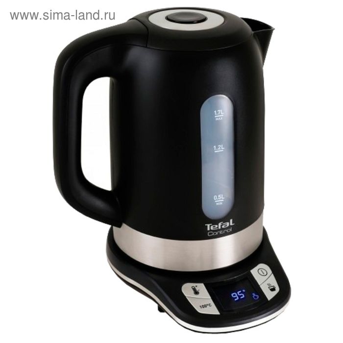 Чайник электрический Tefal KO331830, пластик, 1.5 л, 2400 Вт, черный