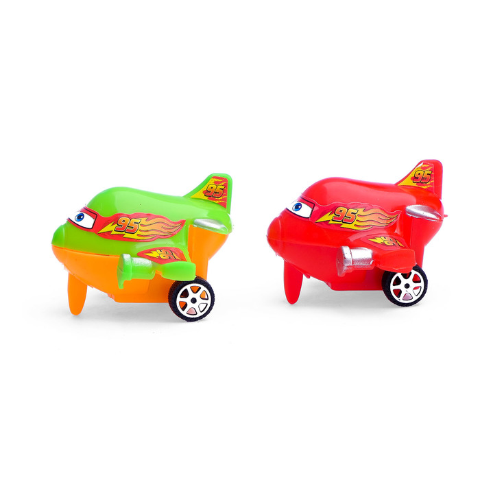 Самолёт инерционный "Глазастик", набор 2 шт., МИКС